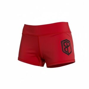 Born Primitive Red Logo Athletic Shorts Women Size large